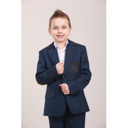 Шкільний костюм Bozer 106-3 синій з коричневим
